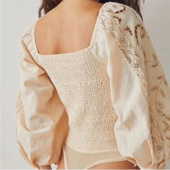 Free People Intimately Regina Eyelet Bodysuit - Picture 4 of 7